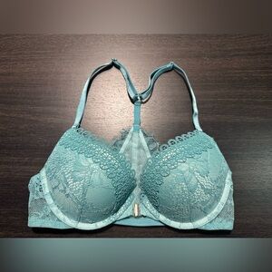 Victoria’s Secret Very Sexy Push-up Bra Blue Green Lace 32B